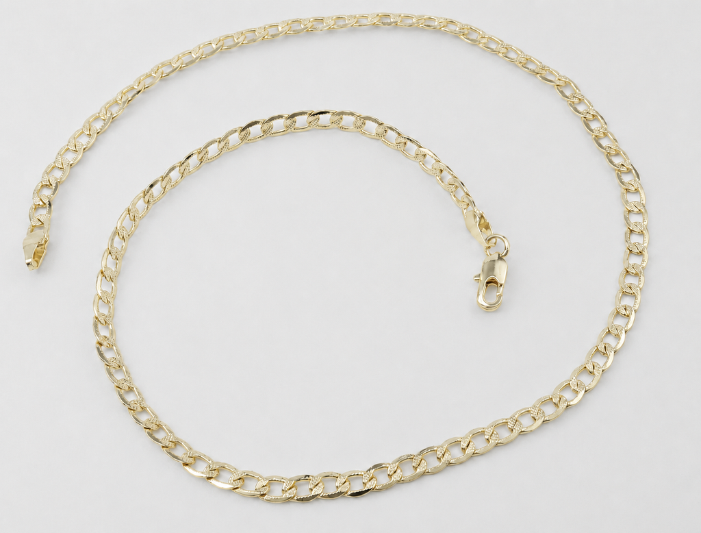 Diamond-Cut Curb Link Necklace - Kii's Fine Jewelry