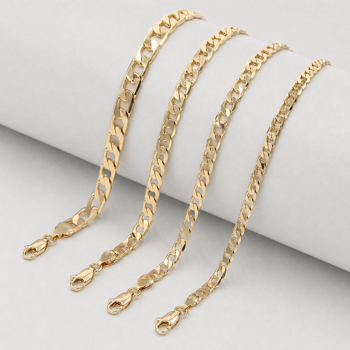 Flat Curb Link Bracelet - Kii's Fine Jewelry