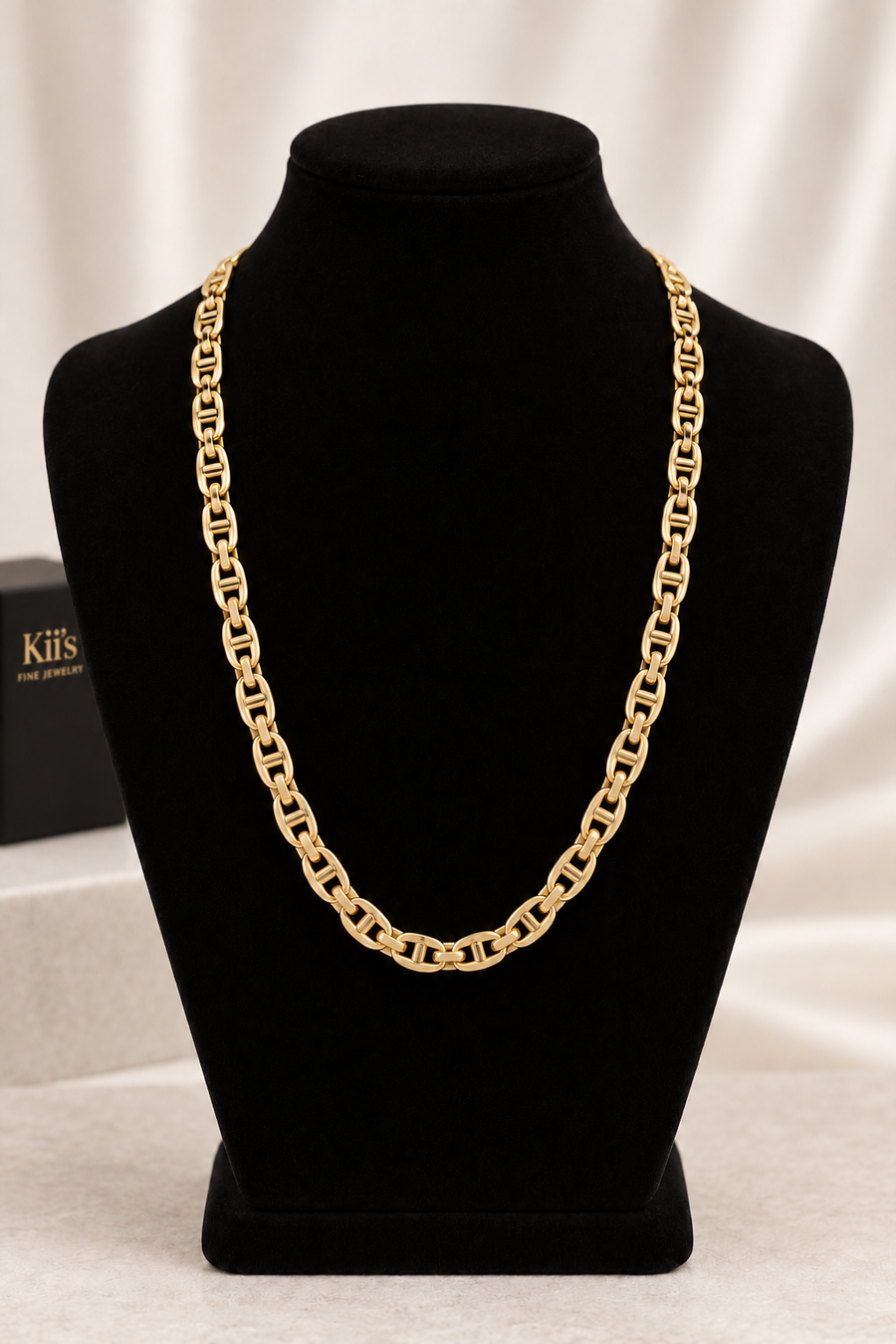 Diamond-Cut Figaro Link Necklace