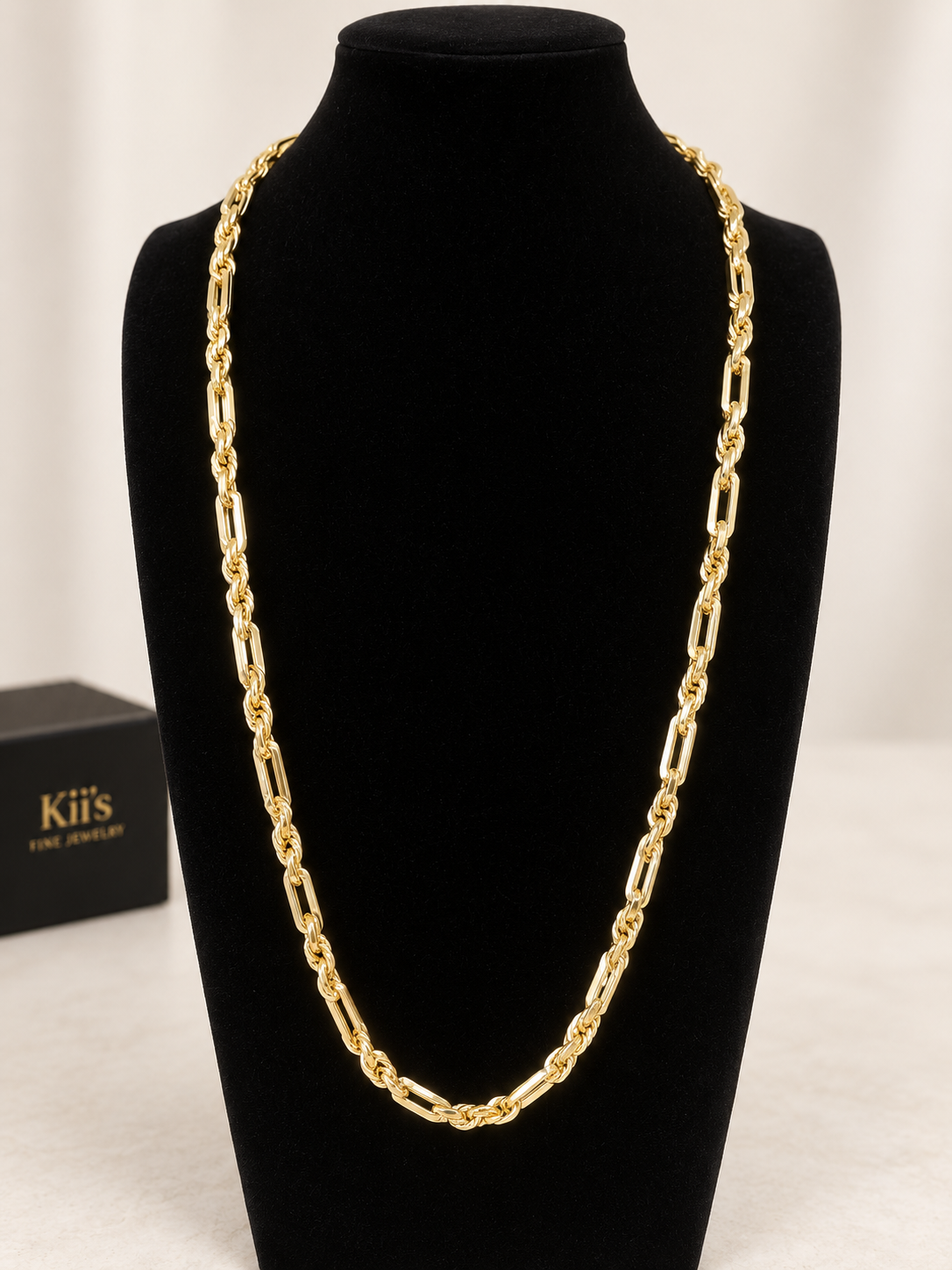 Geometric Bar Link Necklace